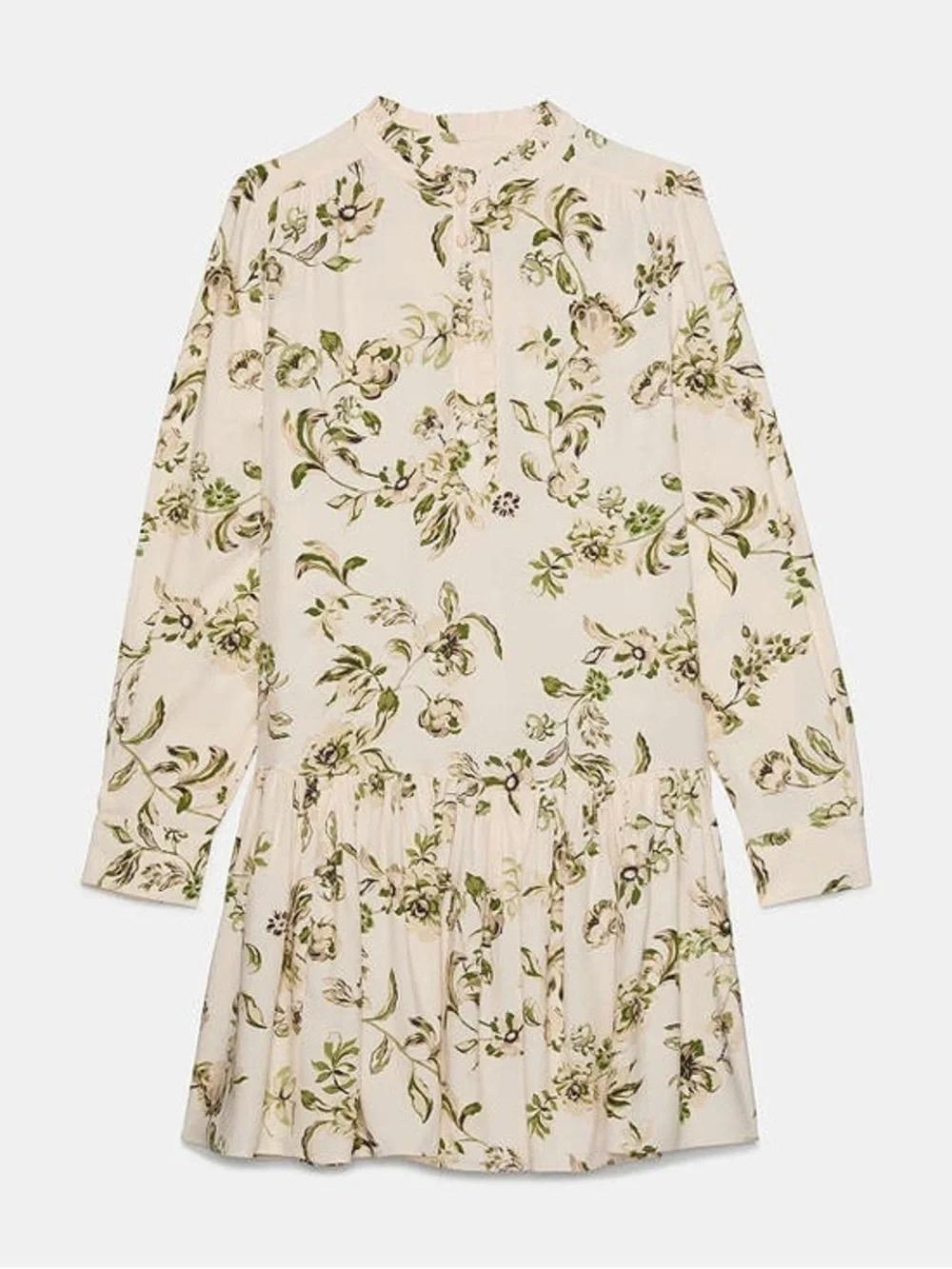 NWOT Kate Spade Gathered Flounce Shirtdress Size S